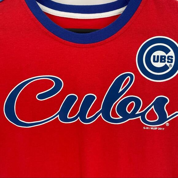 Chicago Cubs baseball tee womens size XS G-III 4her by Carl Banks - Picture 3 of 8